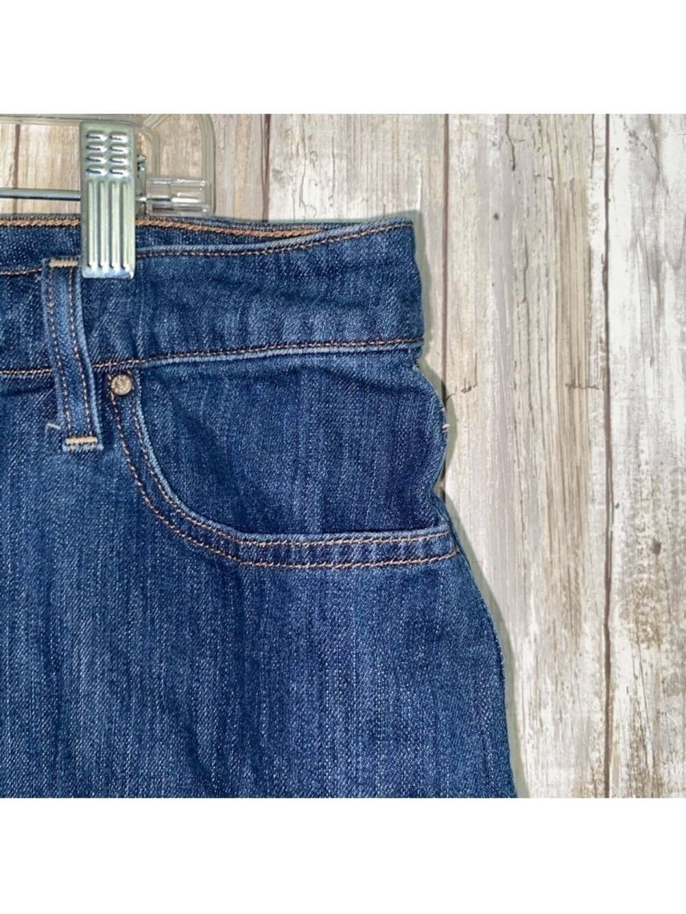 L. L. Bean Favorite Fit Denim Skirt - Picture 4 of 7